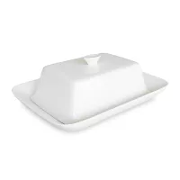 Масленка , 18 х 14 см, фарфор, белый, серия Classic, KITCHEN CRAFT, Великобритания, 