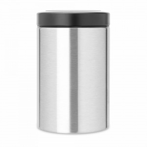 Контейнер для сыпучих продуктов, 1,4 л, нержавеющая сталь, пластик, стальной, BRABANTIA, Бельгия, Емкости для хранения сыпучих продуктов