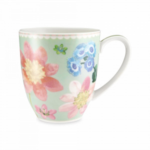 Кружка , 375 мл, фарфор, белый, зеленый, серия Primula, MAXWELL WILLIAMS, Австралия, MAXWELL & WILLIAMS (Австралия)