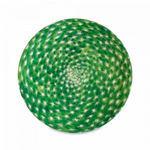 Тарелка десертная, 23 см, костяной фарфор, зеленый, серия Cactus, TAITU, Италия, Тарелки зеленые