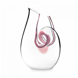 Декантер для красного вина CURLY PINK MINI, 690 мл, 18,3 см, хрусталь, розовый, ручная работа, серия Decanters, RIEDEL, Австрия, RIEDEL Decanters