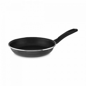 Сковорода , 18 см, сталь, стеклоэмаль, черный, серия Authentique Crystal, VITRINOR, Испания, Сковороды из нержавеющей стали