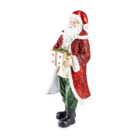 Фигурка новогодняя Noel «Санта с подарками», 26.5 см, полирезин, ручная роспись, LAMART, Италия_00820160059404129324.jpg