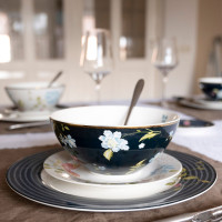 Тарелка десертная Midnight Candy, 20 см, фарфор, белый, синий, Laura Ashley, Великобритания_00809380060756963611.jpg