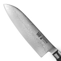 Нож кухонный Сантоку 16,5 см, Santoku, дамасская сталь, серия Ran, YAXELL, Япония_00794930066220023392.jpg