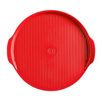 Блюдо для пиццы, керамика, 37 см, алый, EMILE HENRY, Франция_00813100064332076415.jpg