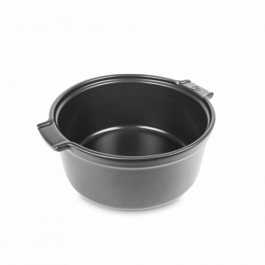 Форма круглая для суфле, 24 см, 2.4 л, керамика, графитовый, серия Slate, PEUGEOT CERAMIC, Франция, Скидка до -35% на PEUGEOT CERAMIC