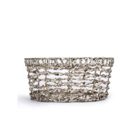 Корзина декоративная овальная «Celebration», 23 х 20 см, пластик, металл, шампань, серия New Year, ANNA LAFARG, Китай_00820990064258886452.jpg