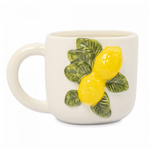 Кружка Лимоны, 450 мл, фарфор, белый, декор, серия Palermo, ANNA LAFARG, Китай, НОВИНКИ
