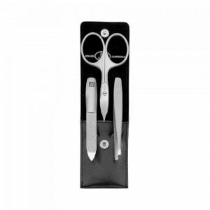 Набор маникюрный в кожаном футляре, цвет чёрный, 3 предмета, Twinox, ZWILLING J.A. HENCKELS, Германия, Мужской маникюрный набор