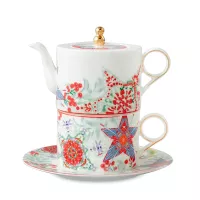 Набор Эгоист, 3 предмета, фарфор, белый, декор, серия Счастливая Звезда, MIX&amp;MATCH HOME, Китай, 