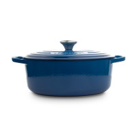 Чугунная эмалированная утятница овальная, 4,1 л, 27 см, синий, LE CREUSET, Франция_00797690041455197993.jpg
