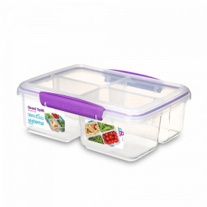 Ланч-бокс четырехсекционный, 1,7 л, пластик, серия To Go, SISTEMA, Новая Зеландия, Ланч-боксы