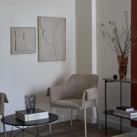 Панно декоративное с эффектом 3D Minimalism Triangle, 40 х 40 см, холст, дерево, белый, серия Art, BERGENSON BJORN, Великобритания_00819730056466449859.jpg