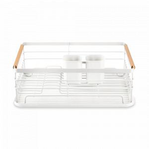 Сушилка для посуды Granli, 43 х 30,5 х 14, железо, полипропилен, дерево, белый, SMART SOLUTIONS, Россия, Сушилки для посуды