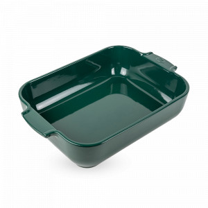 Форма для запекания прямоугольная, 32 х 20 см, 2.7 л, керамика, зеленый, серия Green Forest, PEUGEOT CERAMIC, Франция, Скидка до -35% на PEUGEOT CERAMIC