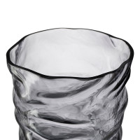 Ваза Crumpl, 20 см, стекло, серый, BERGENSON BJORN, Великобритания_00814620061144796295.jpg