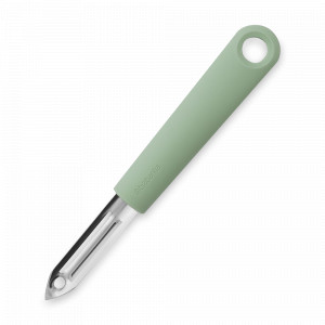 Овощечистка , 17,6 см, нержавеющая сталь, пластик, мятно-голубой, серия Tasty+, BRABANTIA, Бельгия, Кухонные принадлежности BRABANTIA