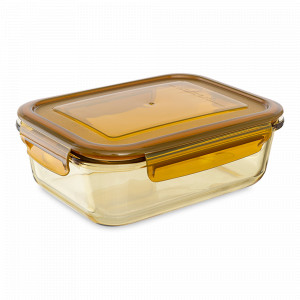 Контейнер для хранения, 1.04 л, боросиликатное стекло, пластик, желтый, SMART SOLUTIONS, Россия, SMART SOLUTIONS (Россия)