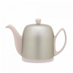 Чайник заварочный с колпаком, 700 мл, фарфор, нержавеющая сталь, светло-розовый, серия Salam, GUY DEGRENNE, Франция, GUY DEGRENNE (Франция)