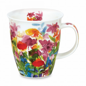 Кружка «Розовые цветы», 480 мл, костяной фарфор, декор, серия Nevis, DUNOON, Великобритания, DUNOON (Великобритания)