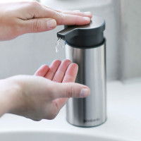 Дозатор для жидкого мыла, 16,5 см, нержавеющая сталь, пластик, стальной, серия Profile New, BRABANTIA, Бельгия_00795980053913336981.jpg