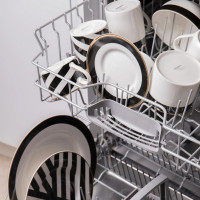 Сервиз обеденный на 4 персоны, 12 предметов, фарфор, белый, черный, серия Mikasa Luxe Deco, KITCHEN CRAFT, Великобритания_00817710058573685506.jpg