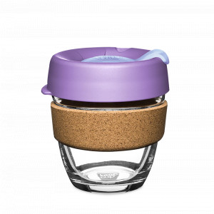 Кружка дорожная Brew Cork S, закаленное стекло, пластик, 227 мл, серия Moonlight, KEEPCUP, Австралия, KEEPCUP (Австралия)