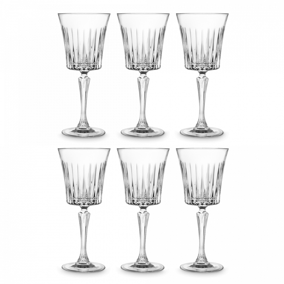 Набор из 6-ти бокалов для вина, 230 мл, хрустальное стекло, серия Timeless, RCR, Италия