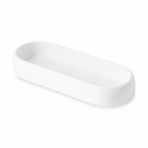Подставка для ванных принадлежностей Slim, 18 х 7 см, полирезин, белый, серия Bath, BERGENSON BJORN, Великобритания, Bath BERGENSON BJORN