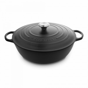 Казан La Marmite, 7 л, 32 см, чугун, черный, серия Matte Black, LE CREUSET, Франция, Казаны
