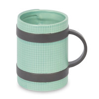 Кружка Yoga Mug, керамика, зеленый, DOIY, Испания