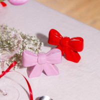 Набор из солонки и перечницы, керамика, красный, розовый, серия Bow, DOIY, Испания_00819740050001965105.jpg