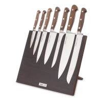 Набор кухонных ножей, 7 штук, на магнитной подставке ComposeEat, серия Classic Walnut, BERGER CUTLERY, Германия