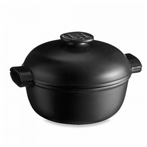 Керамическая кастрюля, 4 л, 26,5 х 26,5 х 19,5 см, графит, серия Delight, EMILE HENRY, Франция, EMILE HENRY (Франция)