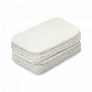 Набор из 2-х губок для посуды Eco Sponge, 7 х 11 см, люфа, целлюлоза, белый, SMART SOLUTIONS, Россия, Полезные мелочи