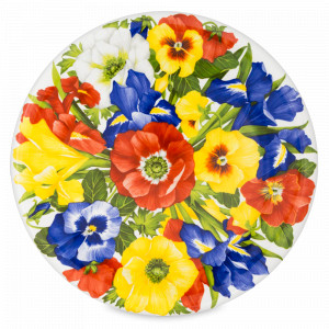 Блюдо сервировочное, 33 см, костяной фарфор, декор, серия Giardini, TAITU, Италия, TAITU (Италия)