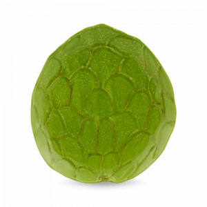 Тарелка закусочная «Аннона», 23 х 21 см, керамика, зеленый, серия Тропические фрукты, Bordallo Pinheiro, Португалия, BORDALLO PINHEIRO (Португалия)