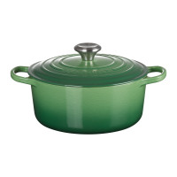 Кастрюля с крышкой, 24 см, чугун, зеленый, серия Bamboo Green, LE CREUSET, Франция_00807430037284502728.jpg