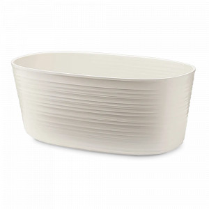 Кашпо для комнатных растений, 30 х 16 см, биопластик, молочный, серия Tierra, GUZZINI, Италия, Tierra GUZZINI