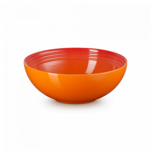 Чаша , 2,2 л, 24 см, керамика, оранжевый, серия Flame, LE CREUSET, Франция, Скидка -15% на Le Creuset