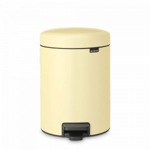 Контейнер для мусора с педалью, 5 л, нержавеющая сталь, ванильно-желтый, серия NewIcon, BRABANTIA, Бельгия, BRABANTIA (Бельгия)