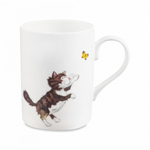 Кружка «Кошки Рыжий с белым кот», 325 мл, костяной фарфор, декор, серия Люси, ROY KIRKHAM, Великобритания, ROY KIRKHAM (Великобритания)