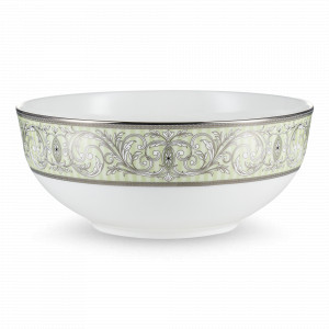 Салатник , 22 см, костяной фарфор, белый, декор, серия Блеск, NARUMI, Япония, NARUMI (Япония)