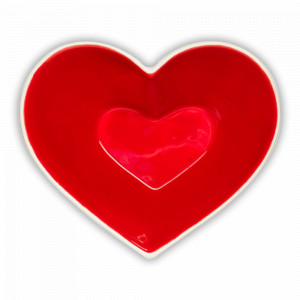 Чаша сервировочная, 13 х 10 см, керамика, красный, серия Heart, SAGAFORM, Швеция, SAGAFORM (Швеция)