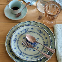 Тарелка закусочная, 21 см, керамика, оливковый, синий, серия Vila, COSTA NOVA, Португалия_00823120055209152923.jpg