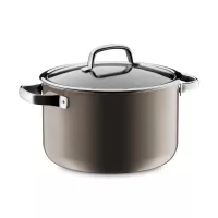Кастрюля с крышкой, 24 см, 6.4 л, сталь, коричневый, серия Fusiontec Mineral, WMF, Германия, 