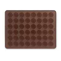 Набор для выпечки пирожных «Макарон», 3 предмета, силикон, коричневый, LEKUE, Испания, 