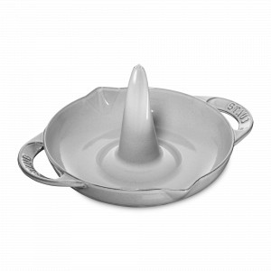 Ростер для запекания курицы, 24 см, чугун, цвет: серый графит, серия Grill, STAUB, Франция, STAUB (Франция)