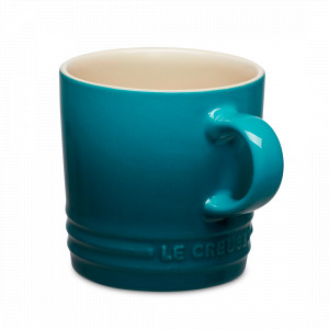 Кружка для капучино, 200 мл, керамика, лазурь, серия Deep Teal, LE CREUSET, Франция, Кружки цветные